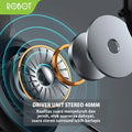 ROBOT Headphone Wired RH-P20 3.5mm Jack Black Headphone Original - Garansi 1 Tahun