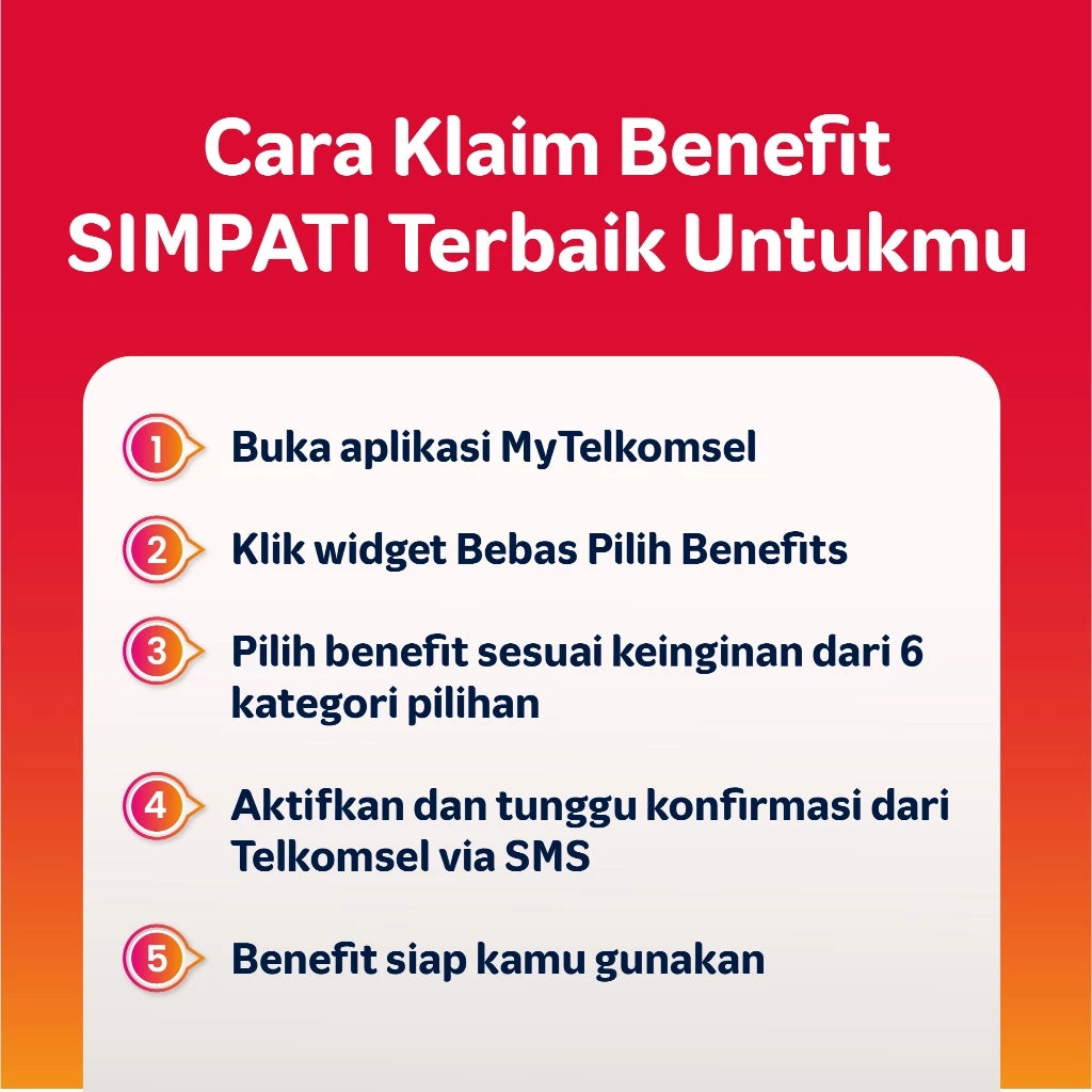 Kartu Perdana Telkomsel Prabayar - Nomor Spesial Kuota 260GB / 12 Bulan - 12 Digit
