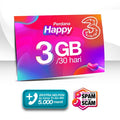 Kartu Perdana Tri Happy 3GB