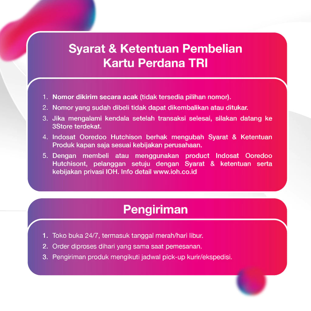 Kartu Perdana Tri Happy 3GB