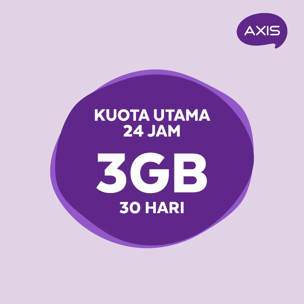 ESIM AXIS Bronet 24Jam 3GB 30hr