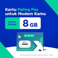 Kartu Perdana XL GO - Khusus Perangkat MiFi 8GB (Modem Portable WiFi)