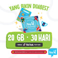 Kartu Perdana by.U Kuota 20 GB | 30 Hari