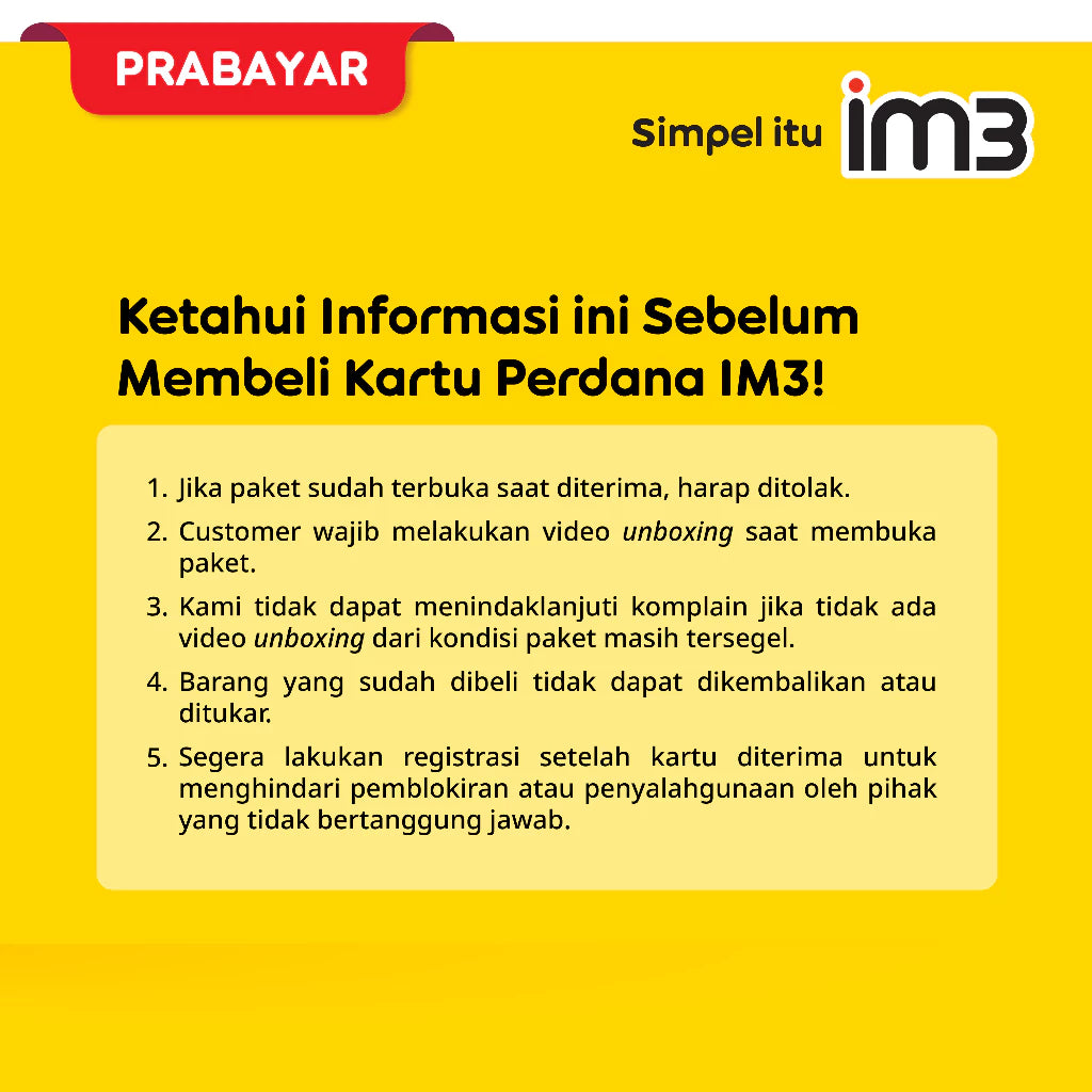 Kartu Perdana IM3 Freedom Internet 3GB