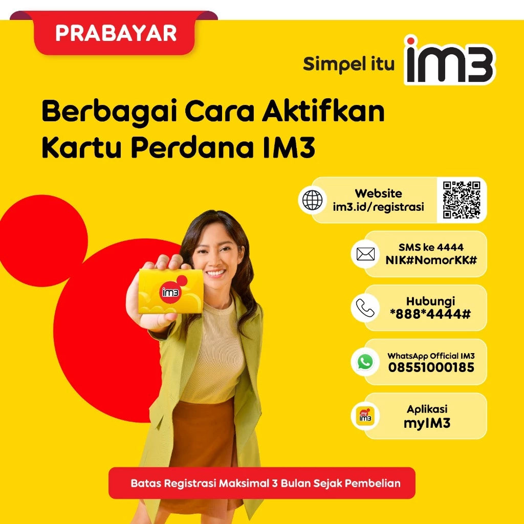 Kartu Perdana IM3 Freedom Internet 3GB