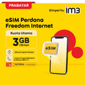 eSIM Perdana IM3 Freedom Internet 3GB
