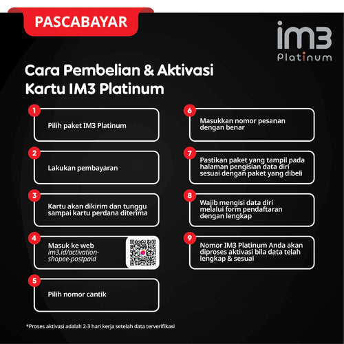 eSIM Perdana Platinum 100 Kontrak 3 Bulan