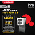 eSIM Perdana Platinum 50 Kontrak 6 Bulan
