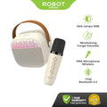 ROBOT Speaker Karaoke Bluetooth Portabel Microphone Set RGB Light Speaker Mini Full Bass Bluetooth 5.3 RB50 Original - Garansi 1